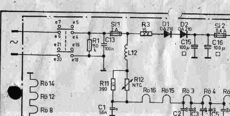 Netzeingang Philips 17TD259